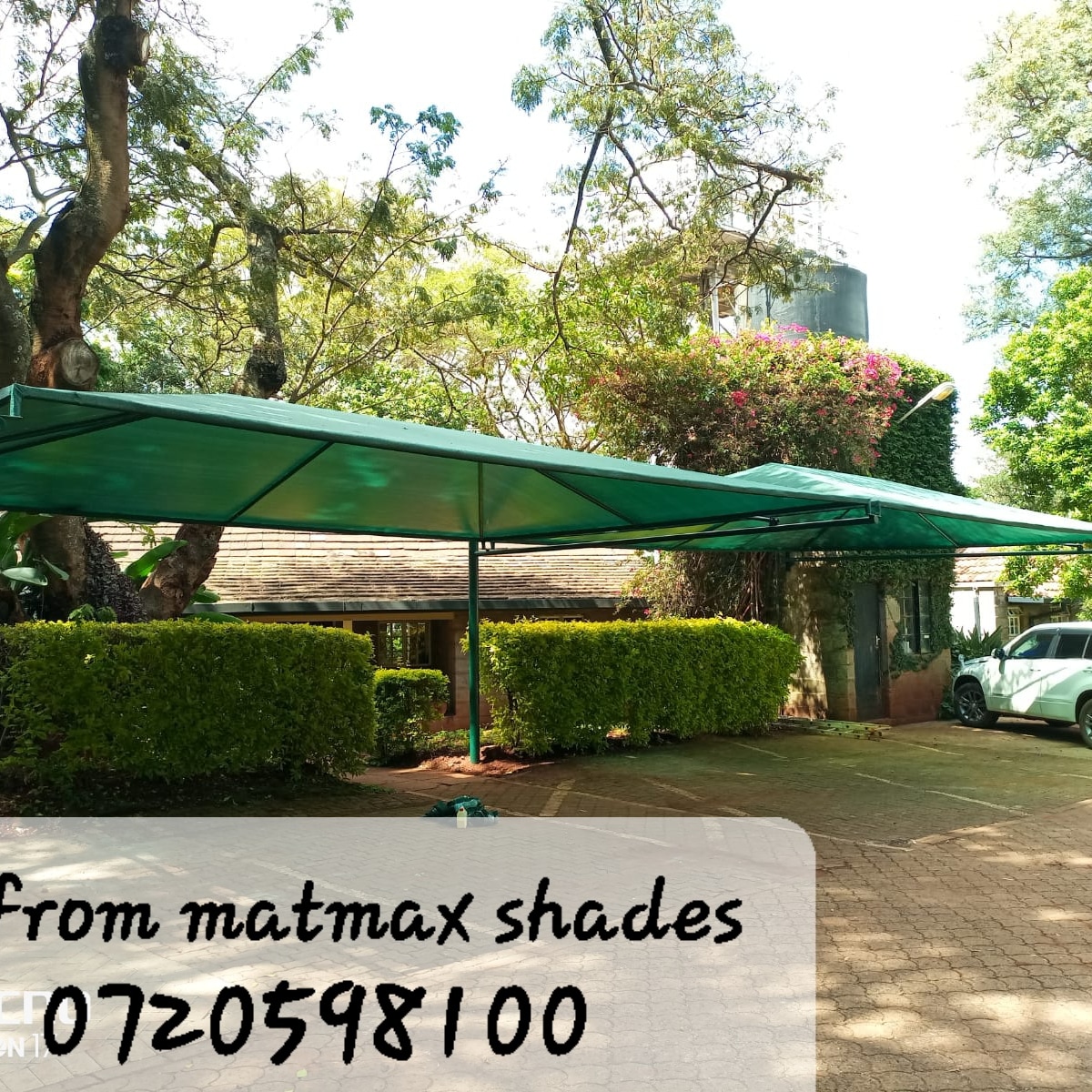 double cantilever car parking shade